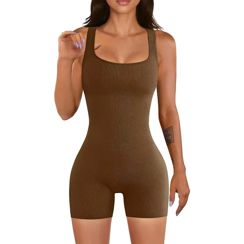 Ribbed Jumpsuits for Women One Piece Rompers