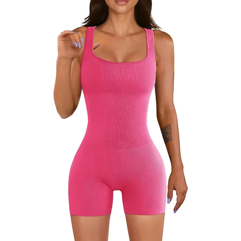 Ribbed Jumpsuits for Women One Piece Rompers